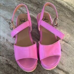 Dirty Laundry Shiny Pink Sandals